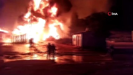 Gaziantep’te palet fabrikasında yangın