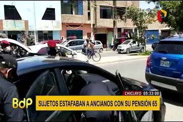 Chiclayo: sujetos estafan a ancianos con el dinero de su Pensión 65