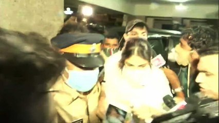 Rhea reaches home after questioning, crowd started hooting