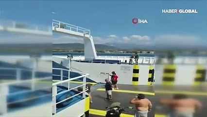 Akıntıya kapılan küçük kız böyle kurtarıldı