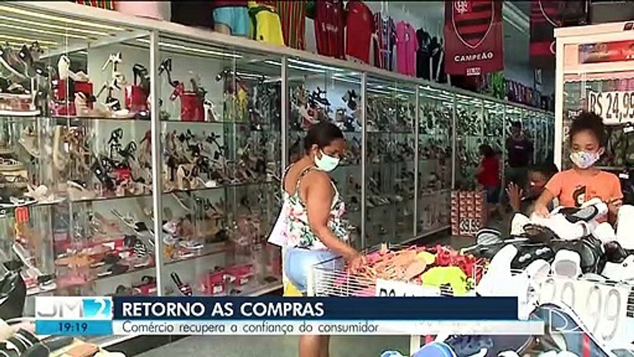 Após meses de prejuízos, comércio de São Luís MA começa a dar sinais de recuperação.