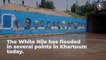 El blanco #Nile ha inundado varios puntos de #Khartoum