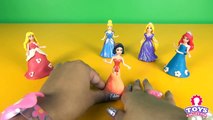 PLAY DOH dresses 7 Disney Princess Magiclip dolls Cindrella  Sleeping Beauty Snow White