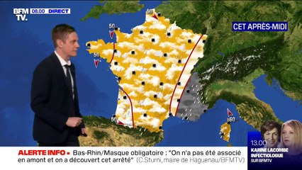 De la pluie au sud-est, un temps plus ensoleillé sur le reste du pays ce samedi