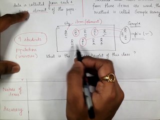 Class 11 _ STATISTICS _ Collection of Data - 2