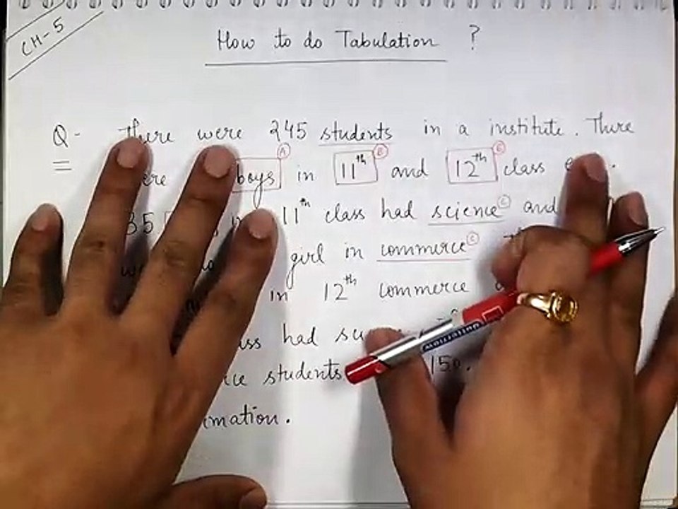 Class 11 _ STATISTICS _ Tabular Presentation of Data - 2