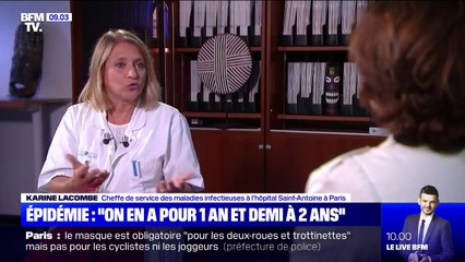 Coronavirus: selon l'infectiologue Karine Lacombe, "on en a pour 1 an et demi à 2 ans"
