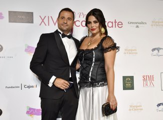 Marisa Jara y su novio, en los Premios Escaparate