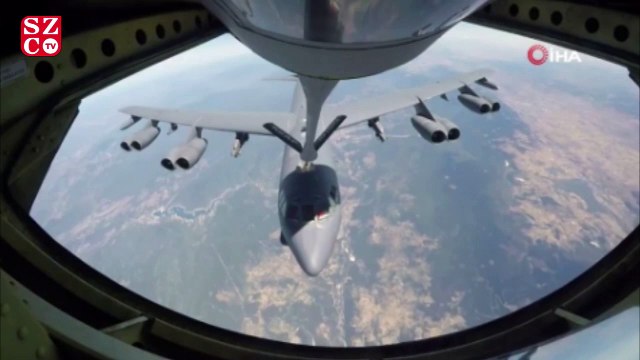 Türk uçaklarından ABD B-52'sine havada destek