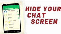 Hide your whatsapp chat screen, how to hide whatsapp screen chat, what is mask chat, mask chat