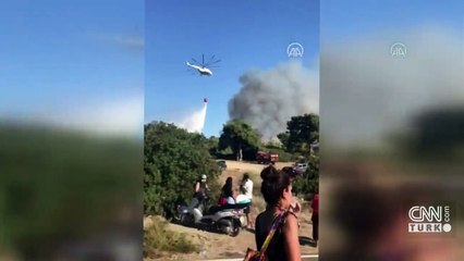 Orman yangınına izmarit sebep olmuş | Video