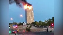 Espectaculares imágenes del incendio en Manoteras (Madrid)