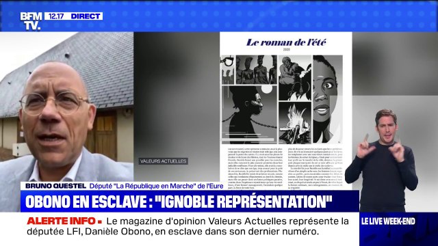 Couverture de Valeurs Actuelles: pour Bruno Questel (LaRem), la liberté n'est pas de pouvoir montrer quelqu'un du doigt en fonction de ses origines
