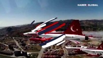 Türk Yıldızları'ndan gökyüzüne Türk Bayrağı