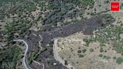 Imagen área del incendio en Robledo de Chavela