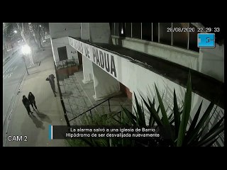 La alarma salvó a una iglesia de Barrio Hipódromo de ser desvalijada