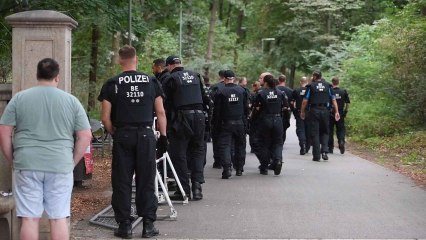 Dispositivo policial ante las protestas negacionistas en Berlín