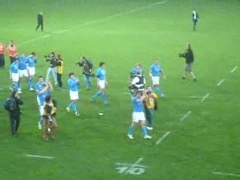 Sei Nazioni Rugby Giocatori salutano i 30.000 del Flaminio