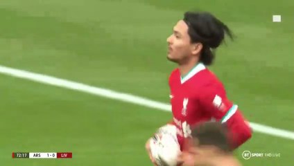 Takumi Minamino Goal - Arsenal vs Liverpool 1-1  29/08/2020