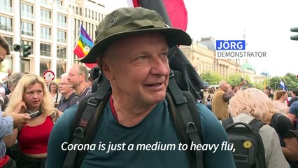 Berlin police halt Covid sceptics protest for not observing social distancing