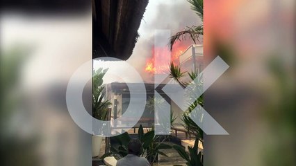 La agónica huída de los clientes de Puro Beach mientras el fuego devoraba el local