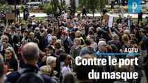 Covid-19 : des manifestants anti-masques rassemblés à Paris, la police verbalise