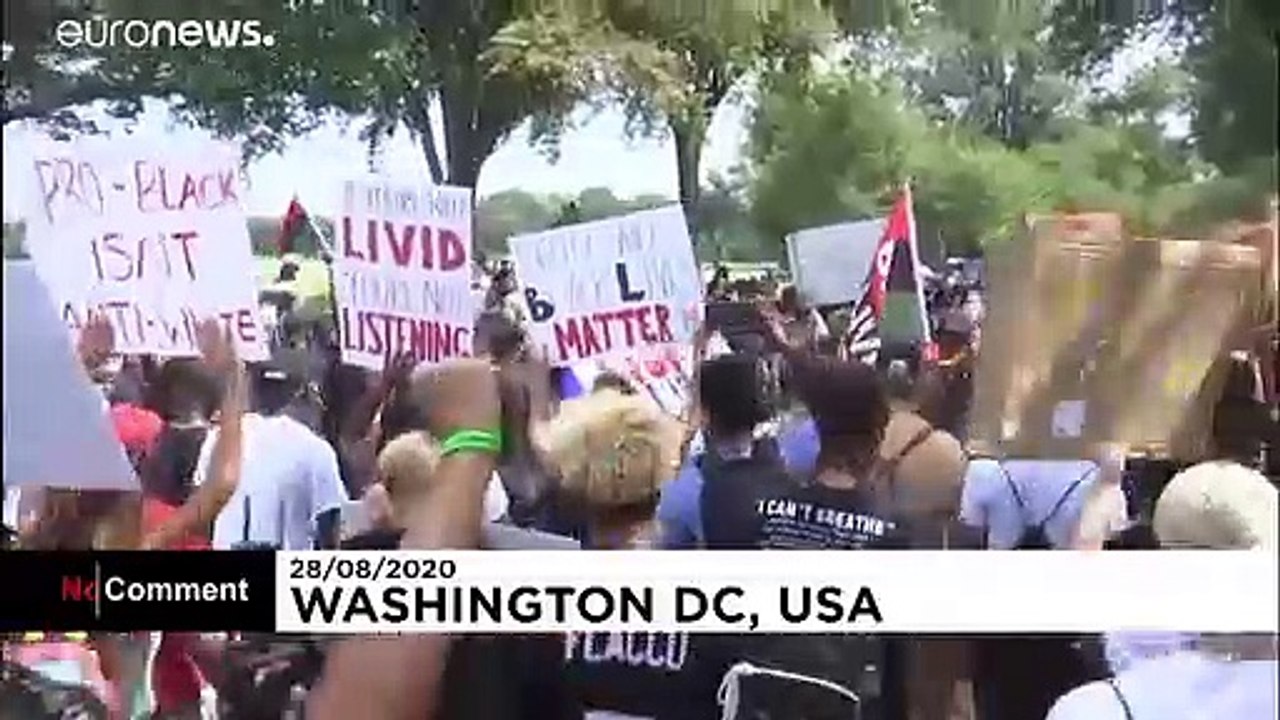 57 ans après le discours de Martin Luther King, une marche antiraciste à Washington