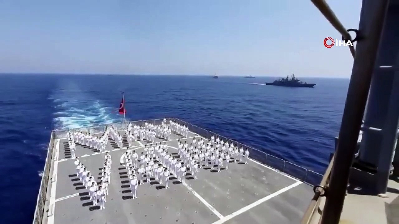 MSB: “Deniz Harp Okulu Öğrencileri Kuzey Kıbrıs Türk Cumhuriyeti’ni selamladı”