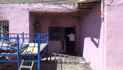 Mardin’de evleri küle dönen mağdur aile yardım bekliyor