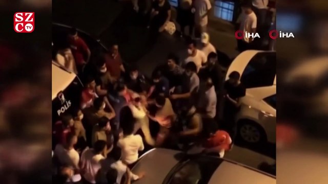 Asker uğurlama eğlencesinde ‘gözaltı’ arbedesi kamerada