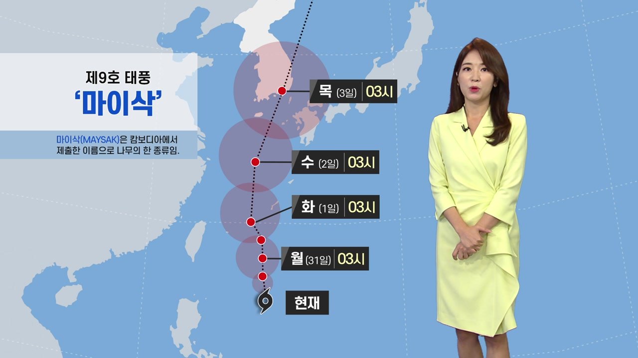 [날씨] 찜통더위 속 곳곳 강한 소나기...태풍 '마이삭' 북상 중 / YTN