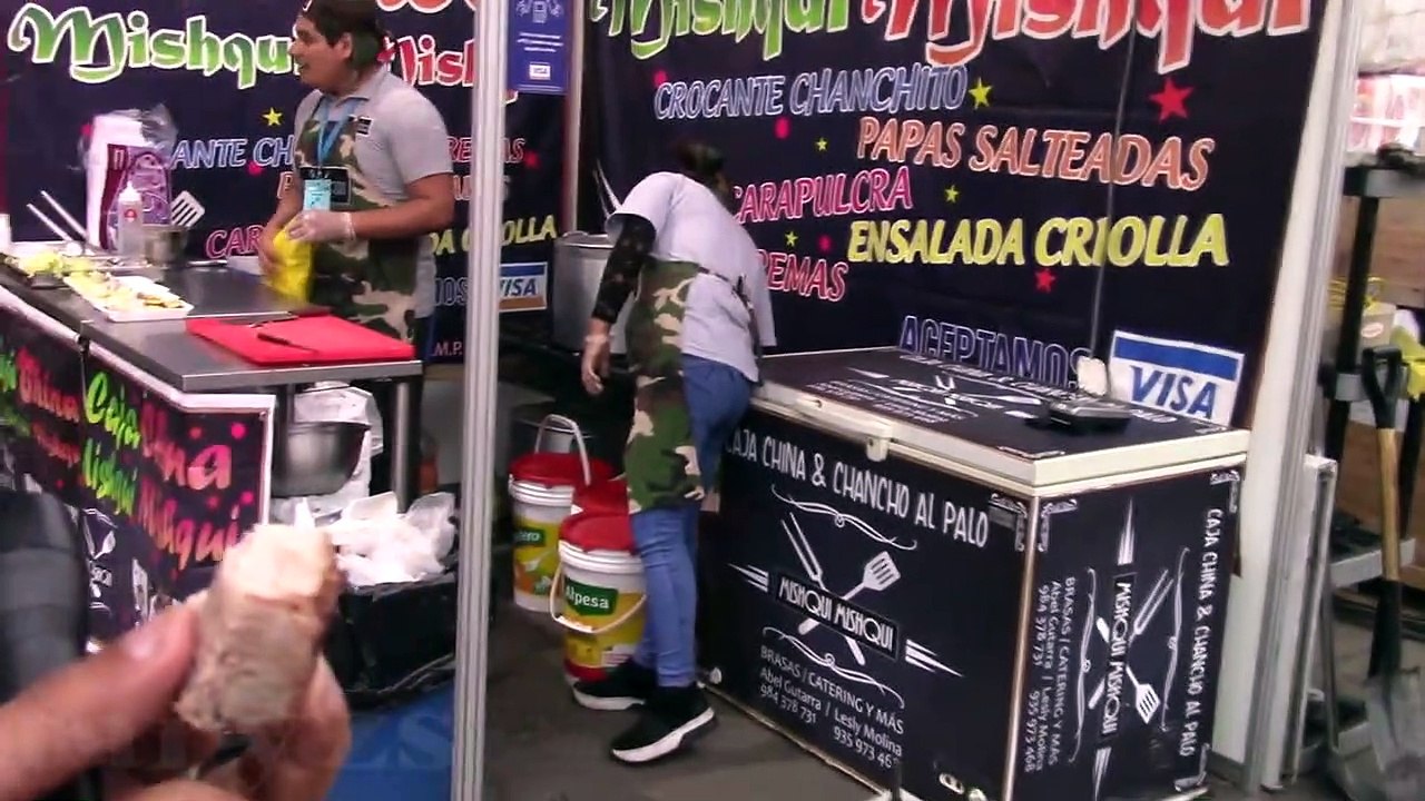 Mistura 2019 En Comic Con Lima _ Chancho Al Palo Y Todo Para Comer _ Fast Food Popular Peruvian