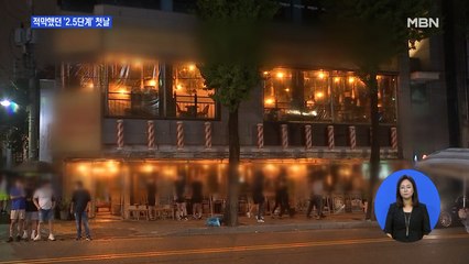 '거리두기 2.5단계' 첫날 적막했던 번화가…일부 영업 중인 술집도