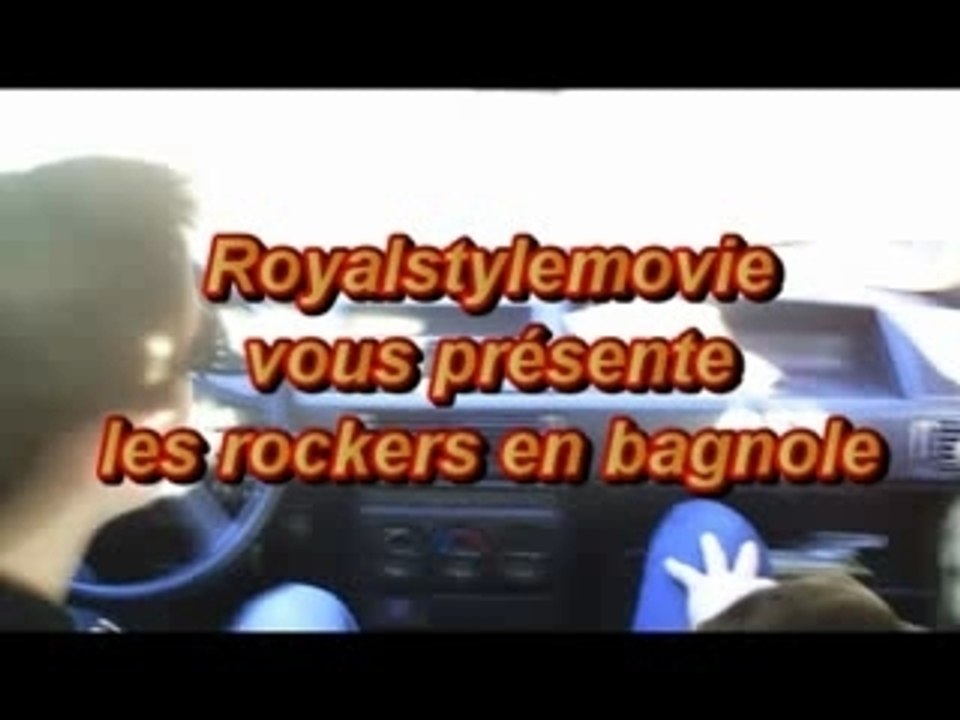 Les rockeurs en bagnole