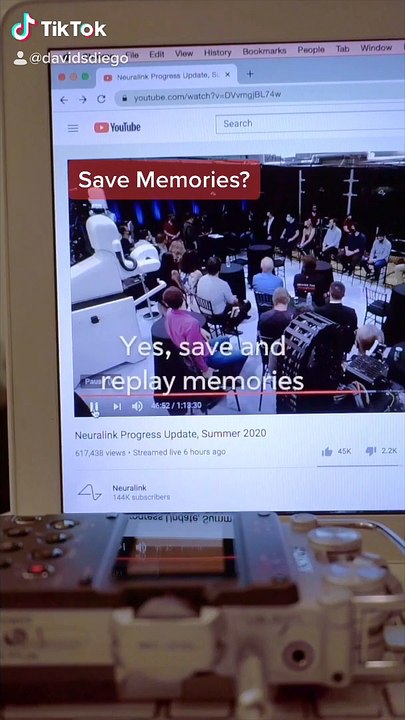 Snippet from Elon Musk’s Neuralink Demo  in 2.5x #elonmusk #neuralink #sonypcmd50 #sonypcmd100