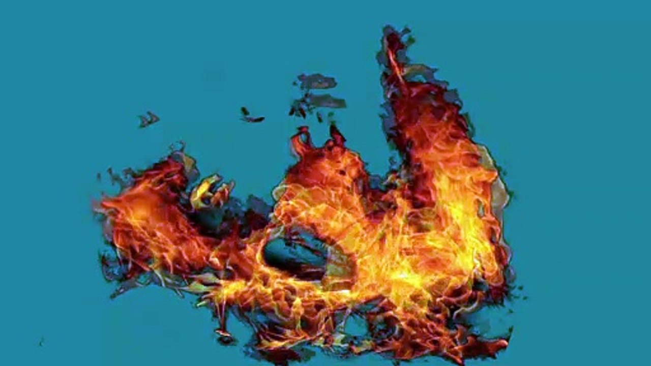 fire 07 green screen background video