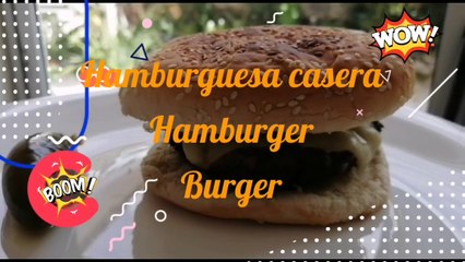 Hamburguesa_casera/Homemade burger/ Hausgemachter Burger