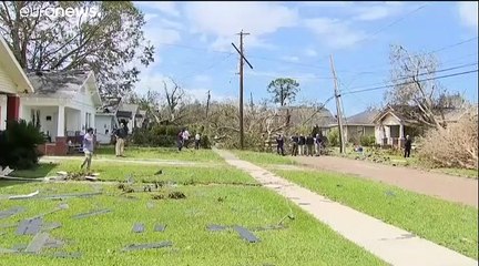 Donald Trump en visite en Louisiane et au Texas, après le passage de l'ouragan Laura