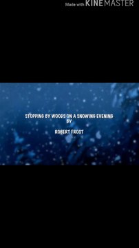 Stopping by Woods on a Snowy Evening ||BY ROBERT FROST || illestrated by poet zeeshan