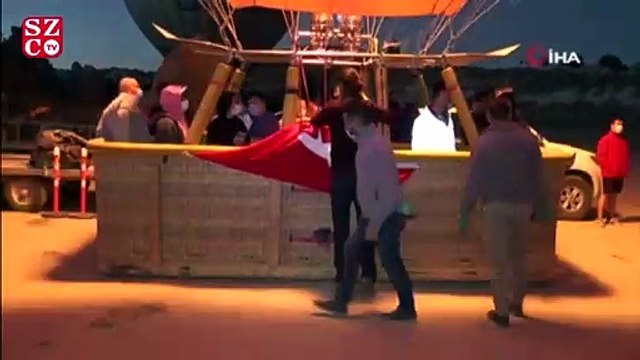 Kapadokya’da 30 Ağustos Zafer Bayramı gökyüzünde kutlandı
