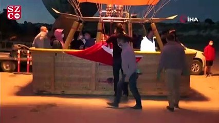 Kapadokya’da 30 Ağustos Zafer Bayramı gökyüzünde kutlandı