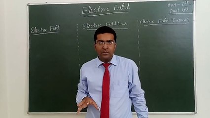 Electric field Lec no 8 unit 1 electrostatic physics Class 12 (1)