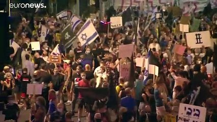 Download Video: Décima semana de manifestaciones en Israel para exigir la renuncia de Benjamin Netanyahu