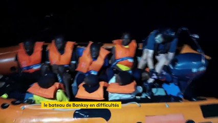 Méditerranée : le bateau de Banksy en grande difficulté