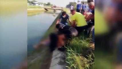 Serinlemek için girdiği sulama kanalında boğuldu