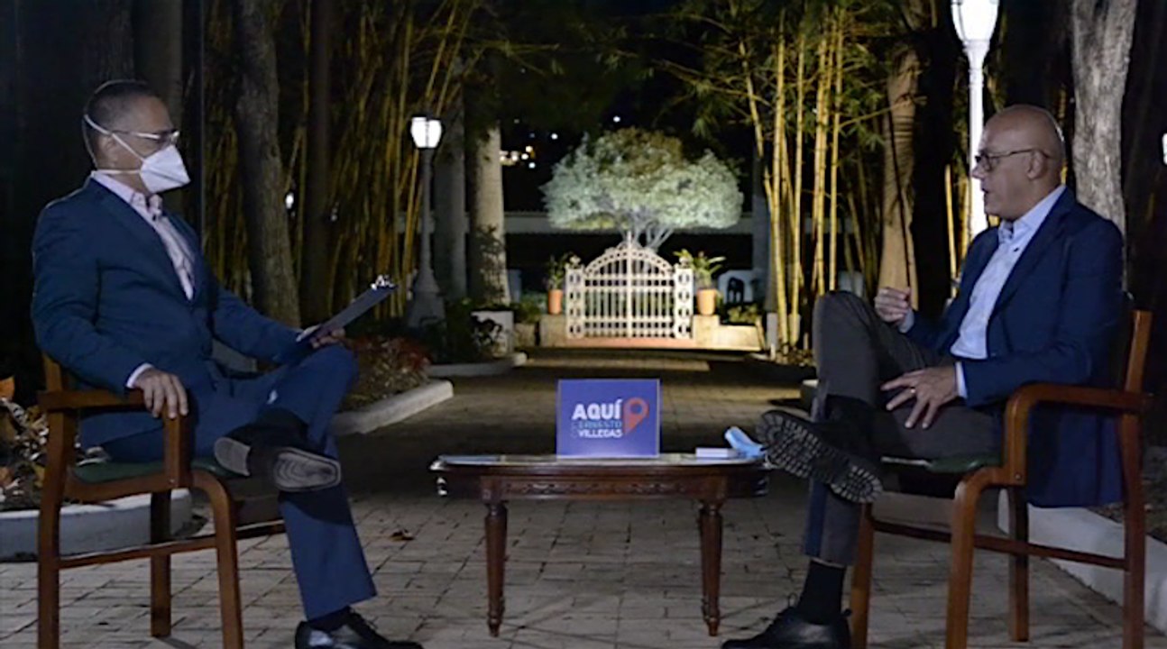 Aquí con Ernesto Villegas 30AGO2020 | Vicepresidente Jorge Rodríguez Gómez