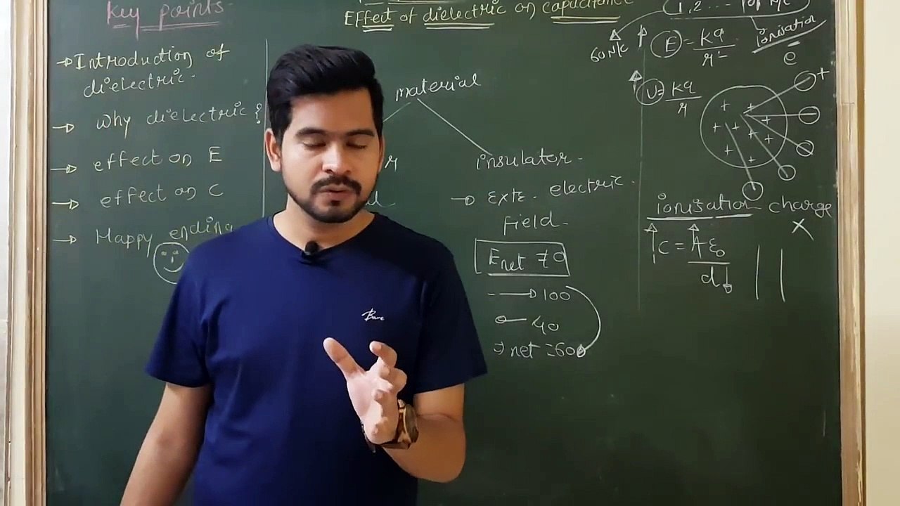 5.dielectric _ effect of dielectric on capacitance   _ IIT- JEE - PHYSICS CLASS 12_1