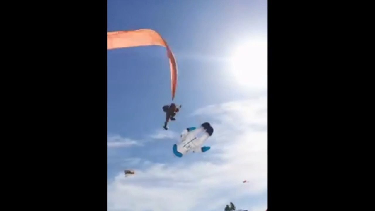 Une fillette de 3 ans s'envole, emportée dans les airs par un cerf-volant à Taïwan / Girl with kite pulled into sky by gust of wind in northern Taiwan