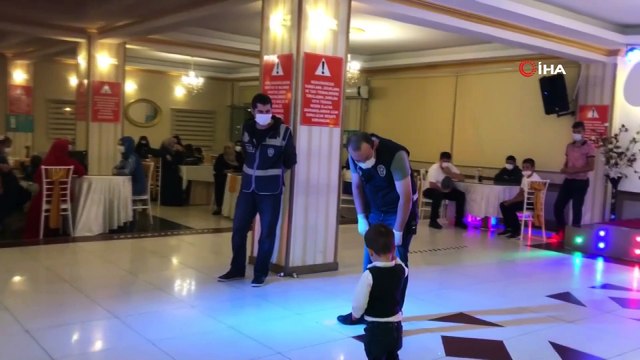Polis ekiplerinden düğünlere korona denetimi