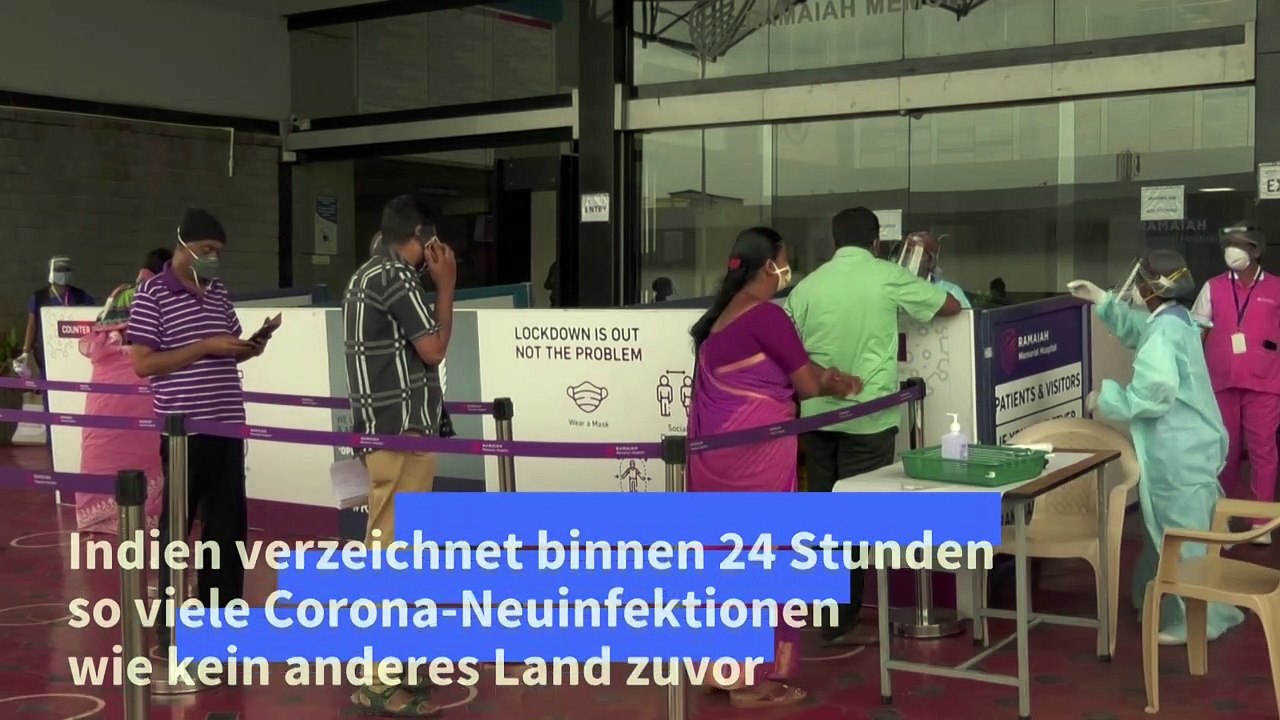 Trauriger Weltrekord in Indien: Tägliche Corona-Neuinfektionen auf Höchststand